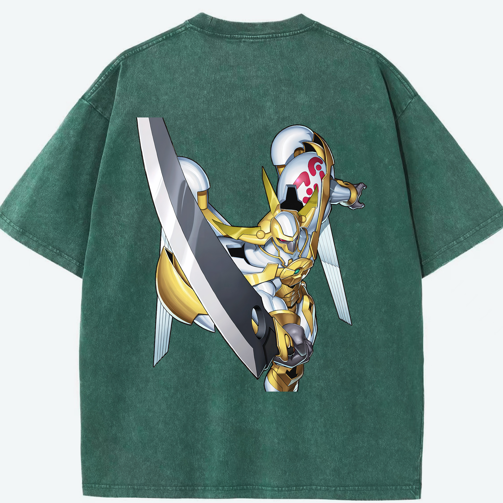 （画像用） 遊☆戯☆王 Yu-Gi-Oh! 綿100% ヴィンテージ風 半袖Tシャツ（背面プリント）